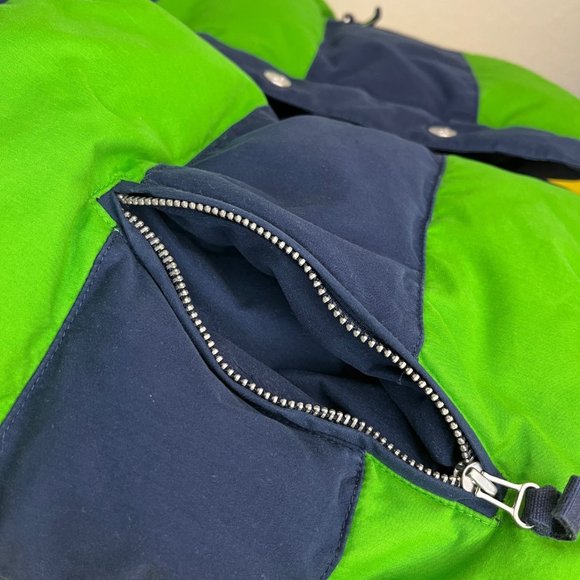 Victoria's Secret Pink Reversible Down Puffer Vest, Size XS, Blue and Green - Picture 5 of 12